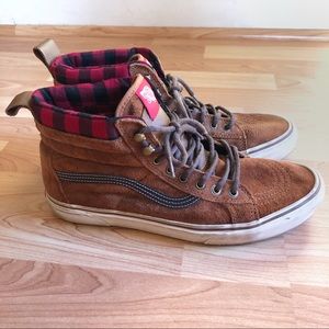 vans high top plaid